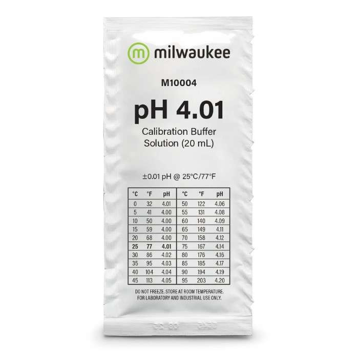 Calibration fluid pH 4.01 20ml Milwaukee