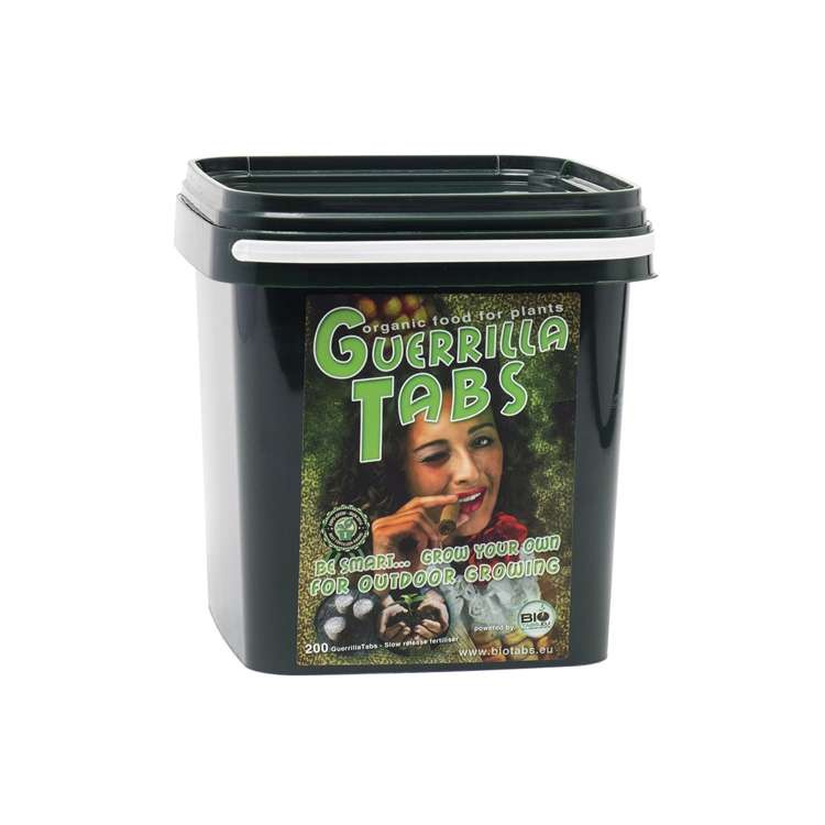 BIOTABS Guerrilla Tabs 200pcs - bio tablets recommended for outdoor cultivation