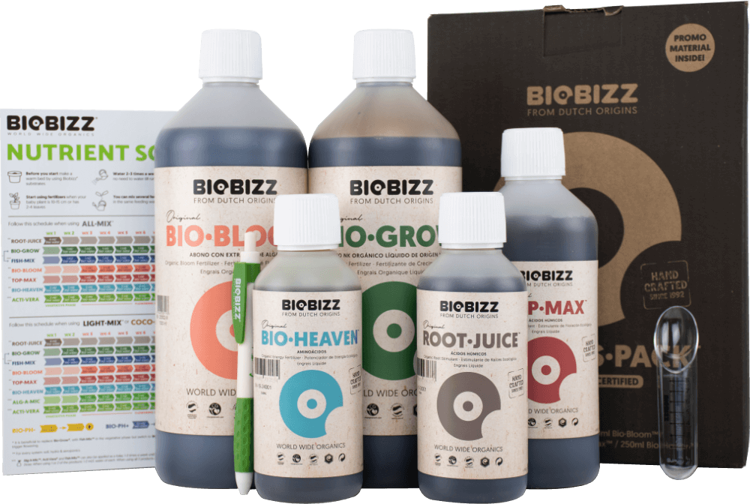 Biobizz Starter Pack of Fertilizers and Boosters