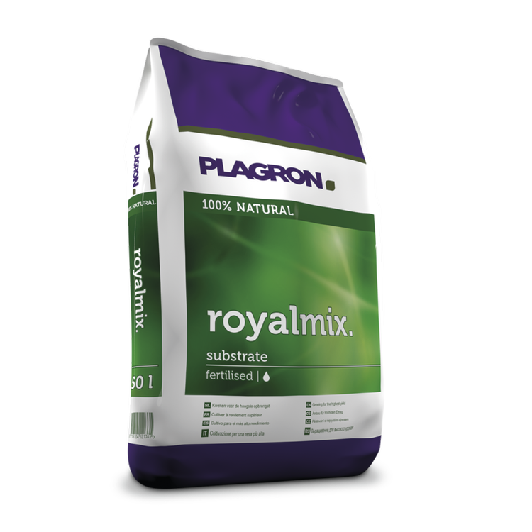 Plagron soil Royal Mix 50L | enriched soil for flowering plants - mix of peat, perlite and worm humus