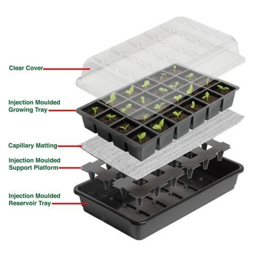 Self Watering Garland propagator /1.2L tank/ 37.5 x 13.5 x h16 cm - Slika 2