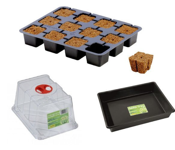Eazy plug 12 seeding kit with propagator 23x17x18cm