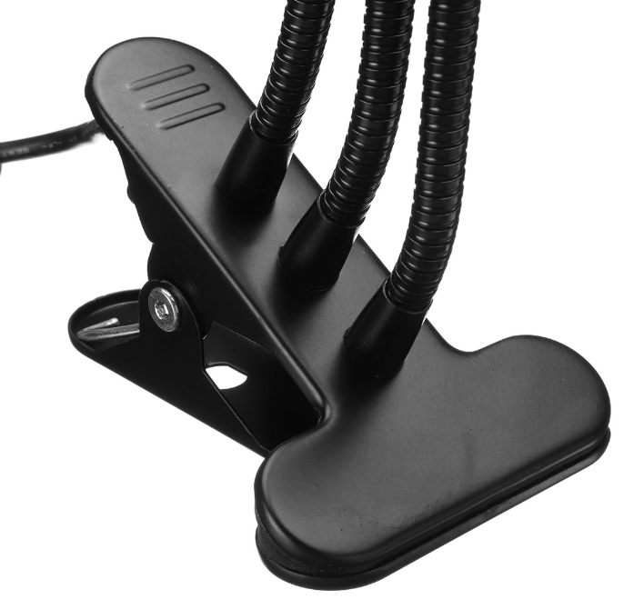e27 socket triple light with clip, switch and 1.3m cable - Slika 2