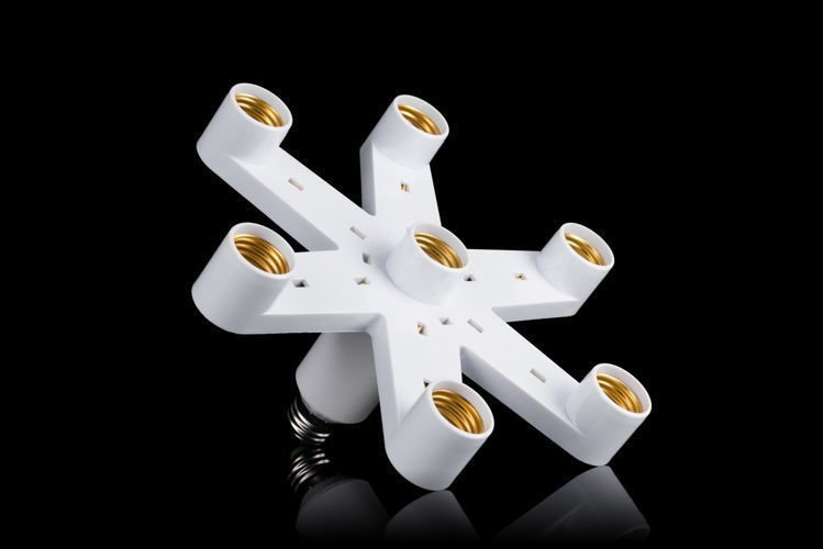 Splitter, splitter for E27 bulbs 7 sockets