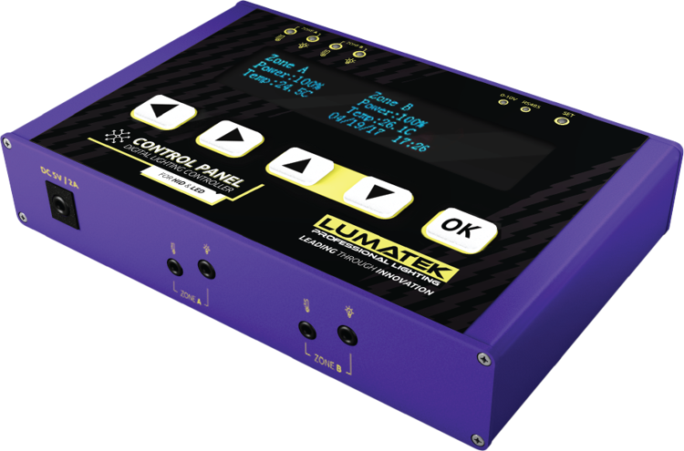 LUMATEK Control Panel PLUS 2.0 (HID/HPS/CMH/LED) - light controller