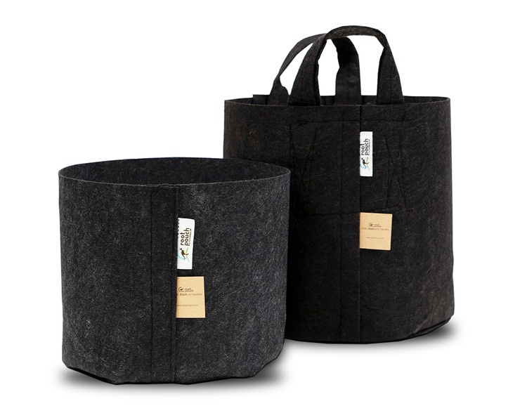 Growbag Root Pouch fabric pot 35x30cm 30L with a handle black - Slika 2