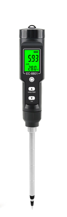 Portable EC & temperature tester/ meter for soil