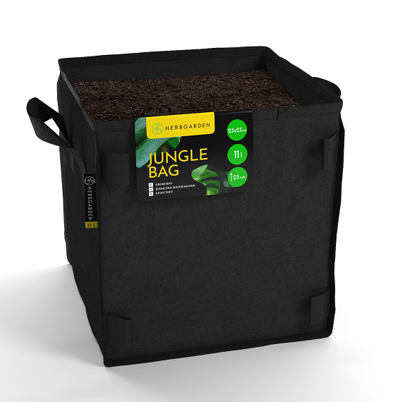 Herbgarden Jungle Bag 11L - fabric pot 23x23x23cm - Slika 2