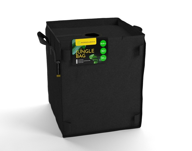 Herbgarden Jungle Bag 20L - fabric pot 26x26x h30cm - Slika 2
