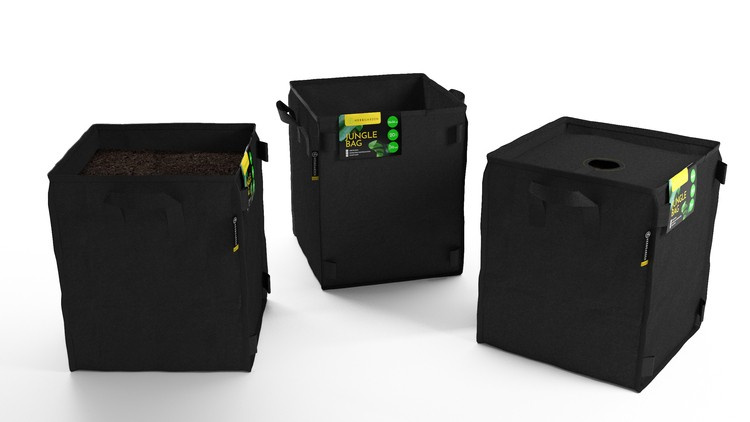 Herbgarden Jungle Bag 20L - fabric pot 26x26x h30cm - Slika 3