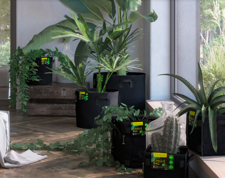 Herbgarden Jungle Bag 39L - fabric pot 32x32x h38cm - Slika 7