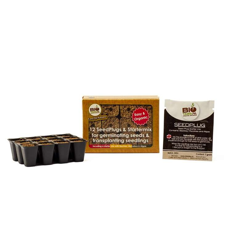 Biotabs Seedplugs - 12pcs with Starter mix for germinating seeds & transplanting seedlings - Slika 3