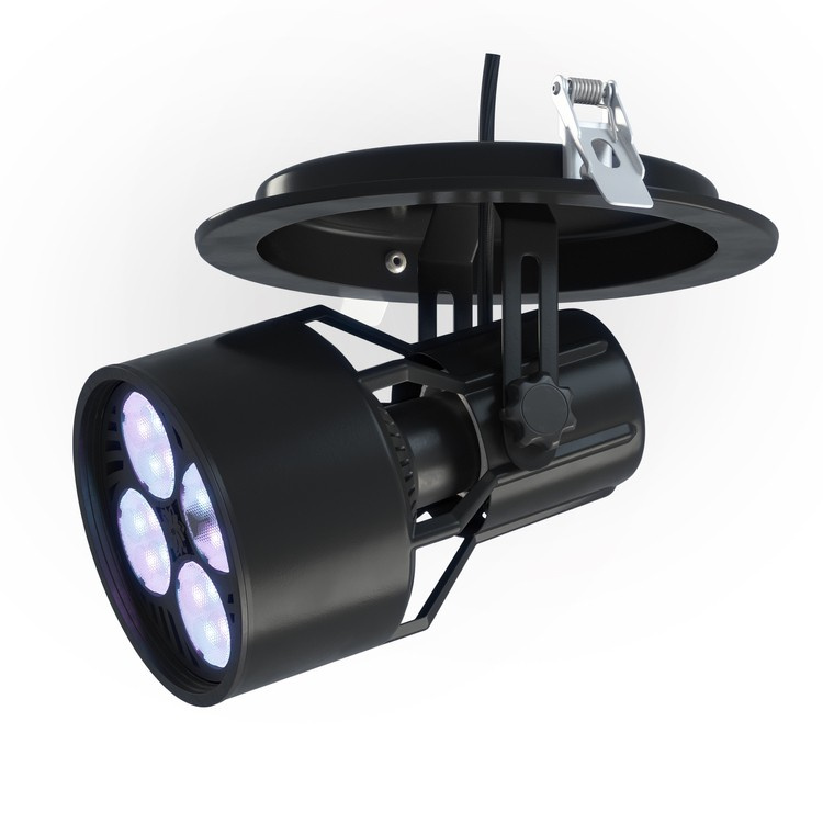 VERTICANA® SET 35W LED BULB 45° + Ceiling Holder | Black - Slika 2