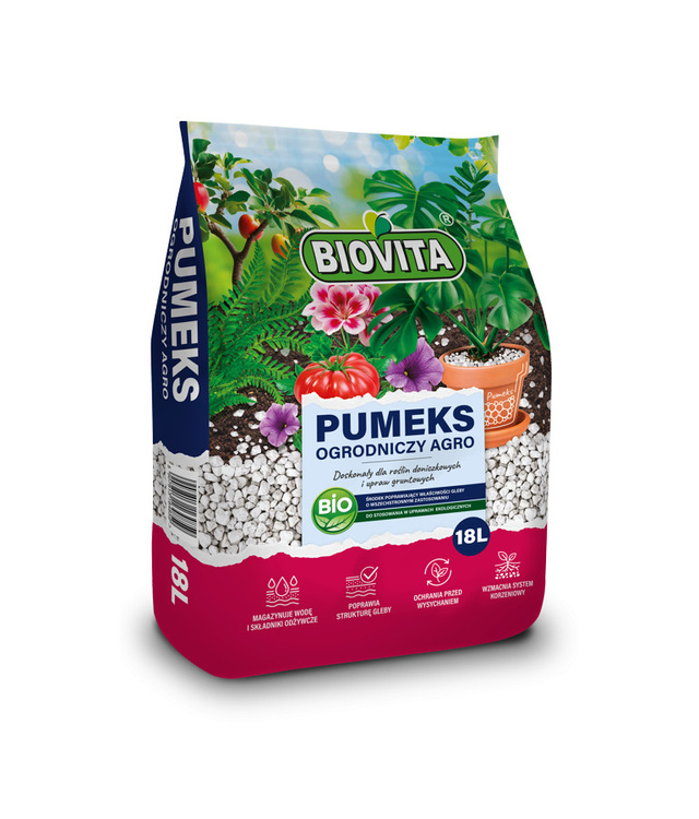 Biovita Volcanic Pumice 4-15mm 18L - maintains humidity and aerates the medium - Slika 2