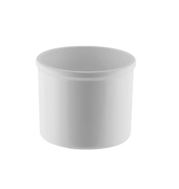 LENI CORONA 22/19 gloss cylindrical pot cover - White - Slika 2