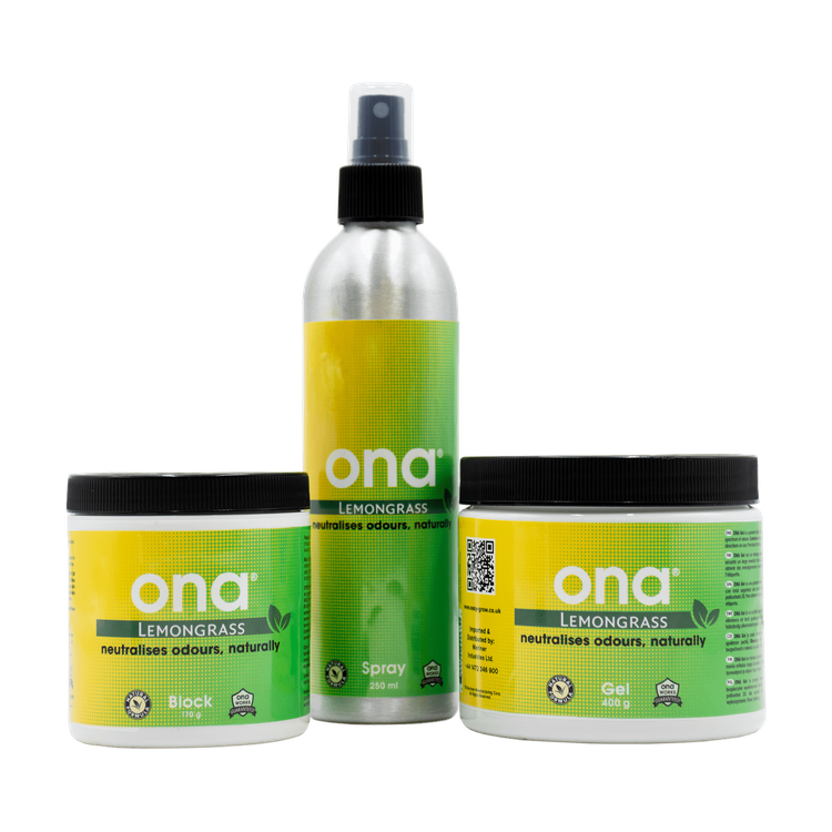 ONA Spray Lemon Grass 250ml - a lemon grass odor neutralizer