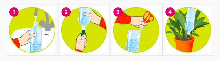 Blumat Automatic watering pots for potted flowers, 3 pcs. - Slika 6