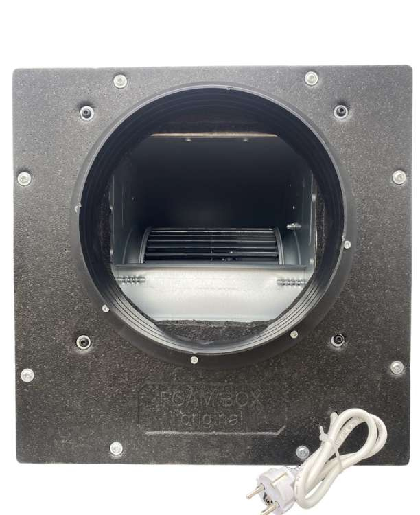 AirFan FoamBox - radial silenced fan 2x250mm 1500m3/h - Slika 3