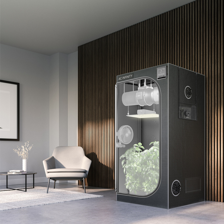 AC Infinity Cloudlab 844 120x120x200cm Mylar 2000D grow tent - Slika 7