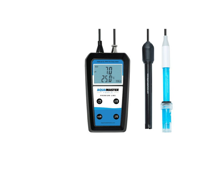 Aqua Master Tools H600 Pro - pH, EC (PPM, TDS) & Temperature meter liquids