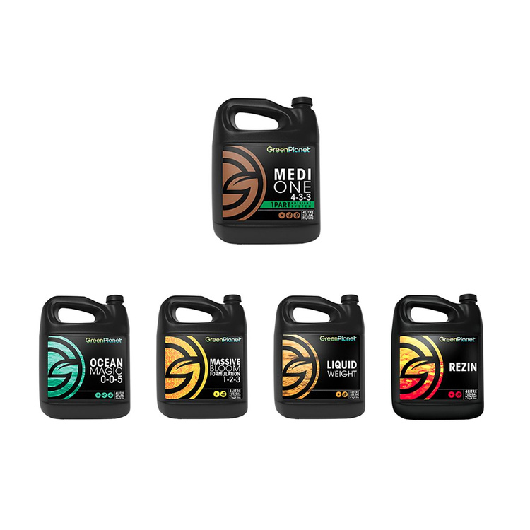 Green Planet 1part GP1 Medi One Kit - grow to bloom complete nutrient kit