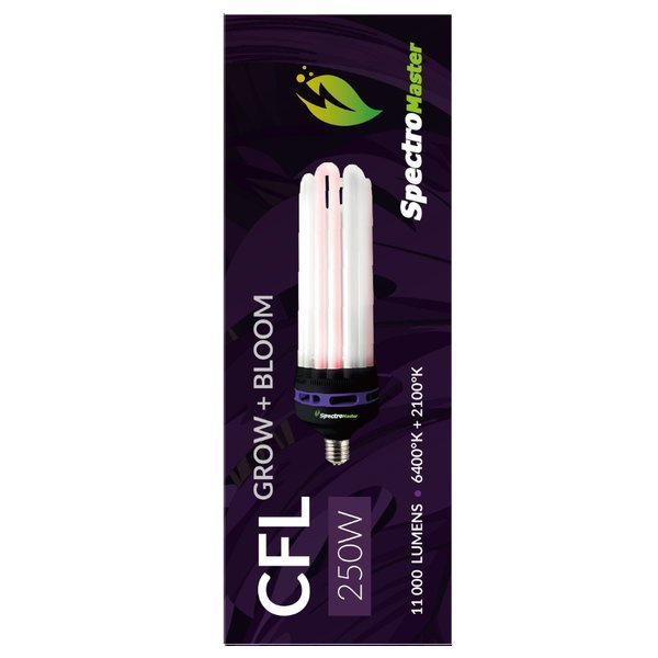 Spectromaster Bulb CFL 250W E40 - 2100+6400K - Dual (growth and bloom) - Slika 2