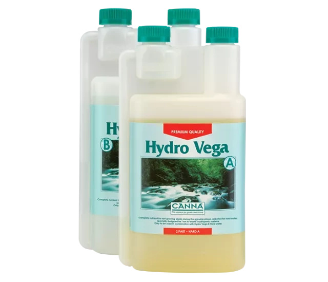 Fertilizer Canna Hydro Vega 2x1L Soft Water - growth hydroponics fertilizer