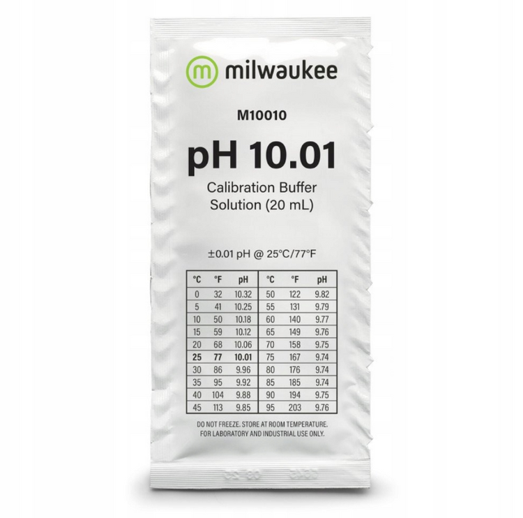 Calibration fluid pH 10.01 20ml Milwaukee