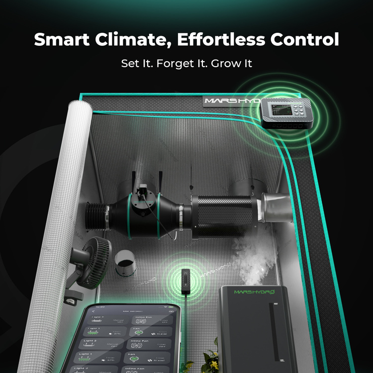 Mars Hydro Controller 43 - Smart Environmental Control System with Temperature/Humidity/Light 3-in-1 Sensor - Slika 8