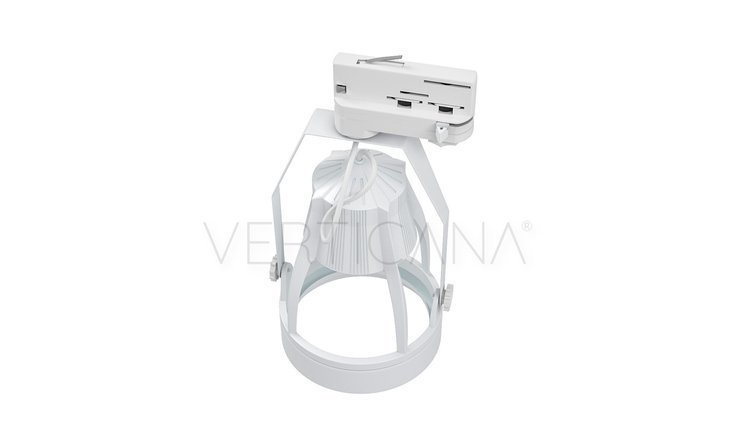 VERTICANA® Rail Holder | WHITE | Light bulb holder