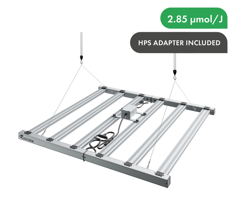 LUCKYGROW FLEX 720W 2.85 µmol/J - LED grow lamp + HPS Adapter