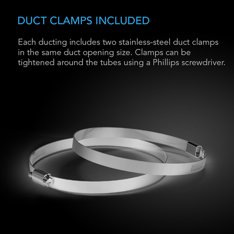 AC Infinity Flexible Four-layer ventilation duct impermeable to light 6'' / 150mm, lenght 8 ft / 2,43m - Slika 4