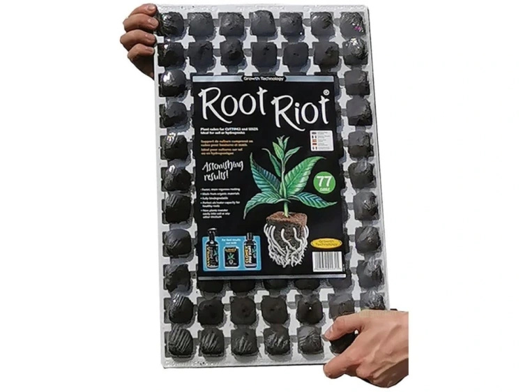 Growth Technology Root Riot 77 cubes tray - organic starter cubes for seeds and cuttings - Slika 2